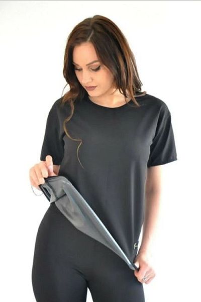 FİT1BEDEN Polymer Coated Inside, Slimming Short Sleeve Thermal Corset Set, Undershirt and Tights Set