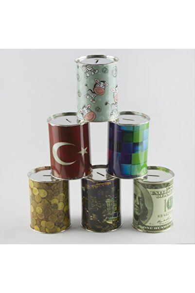 TEKNOPARS Desenli Metal Kumbara