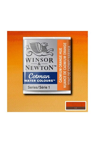 Winsor Newton Cotman Tablet Sulu Boya No:090 Cadmium Orange Hue