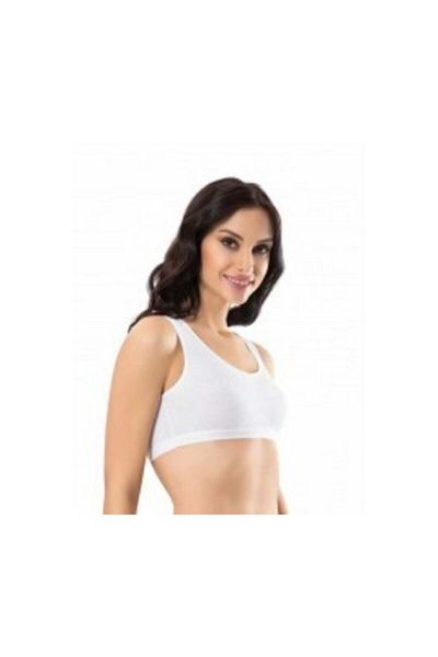 Evsay Women's White Rambo Half Bustier Size S
