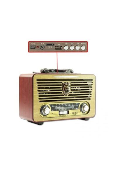 meirer M115 Dvs Usb Sd Bluetooth Nostaljik Radyo Krem