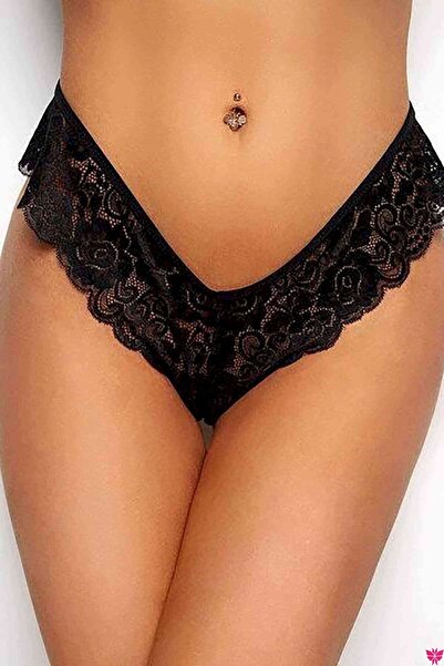 Imoda Kadın Siyah Dantelli Külot