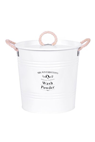 Genel Markalar Deterjan Kutusu "cora" Deterjanlık Metal Urgan Kulplu 10 Litre