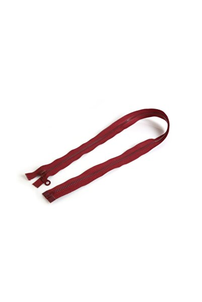 Koza Fermuar 80cm Bordo Kemik Dişli Mont Fermuarı 5 Adet