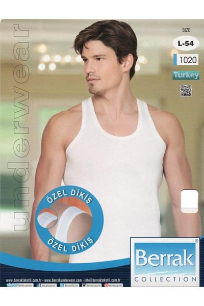 Berrak 1020 Jersey Men's 5 Pack Special Stitched Undershirt