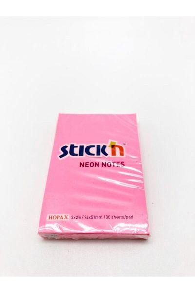 Gıpta Hârtie de notițe Stick'n Neon 76x51mm roz