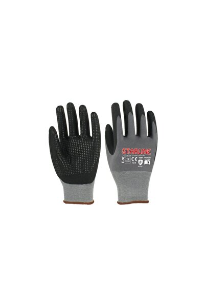 Starline E-92 Nitril Kaplı Eldiven No::10