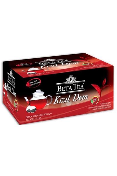 Beta Tea Kızıl Dem Siyah Demlik Süzen Poşet Çay 100 X 3.2 G