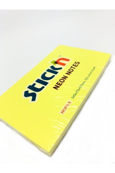 Gıpta Stick'n Neon Note Paper 76x127mm Yellow