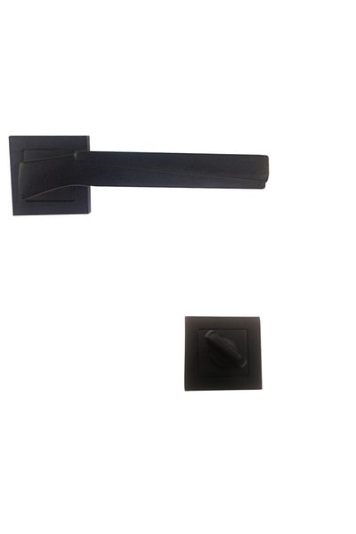 Nobel Meridian Square Rosette Mâner WC Negru Mat