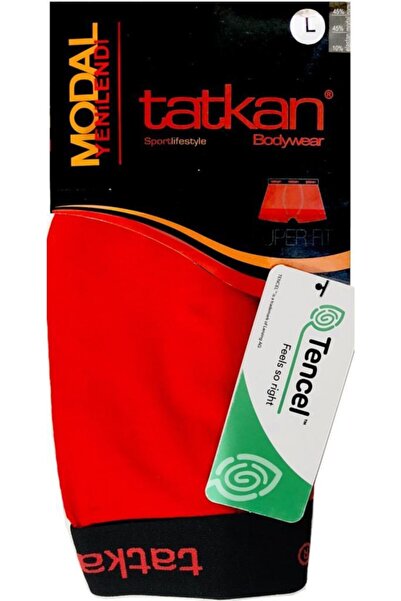 tatkan Muške crvene šortseve u paketu od 3 komada Modal bokserice