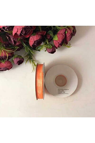 Nazar 1 εκ. 25 μέτρα Πορτοκαλί Οργάντζα Κορδέλα Μωρό Μαγνήτης Στολίδι, Γάμος, Γενέθλια, Στολίδια Χόμπι – Κορδέλα