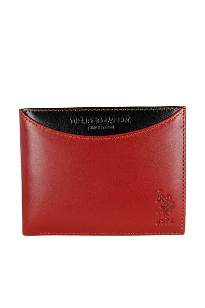 U.S. Polo Assn. Мъжки портфейл - модел Plcz8375, цвят бордо