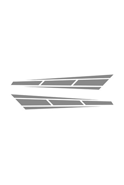 Sticker Fabrikası Car Hood Strip Belt Right And Left 2 Pieces Sticker 00453 8...