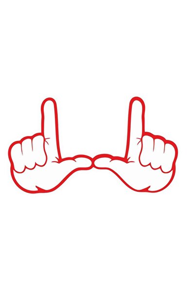 Sticker Fabrikası ملصق علامة اليد 00731 10x5,5 سم