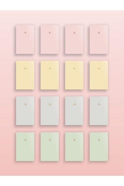 AKILLICA Notebook Set of 16 Notebooks Pastel Notebook Set