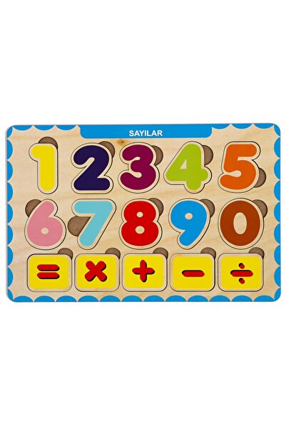MAKETÇİNİZ Sayılar Ahşap Bul - Tak Puzzle