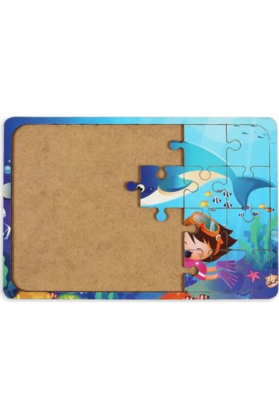 MAKETÇİNİZ Diver 24 Piece Wooden Puzzle