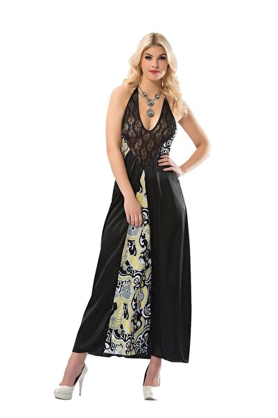 Sistina 086 ثوب النوم الساتان لاسي