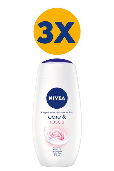 NIVEA Gel de baie și duș Nivea Care & Roses 250 ml