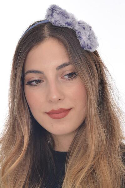 hahai accessories Hahai Жіноча тонко плетена віночка з фіолетовими відтінками