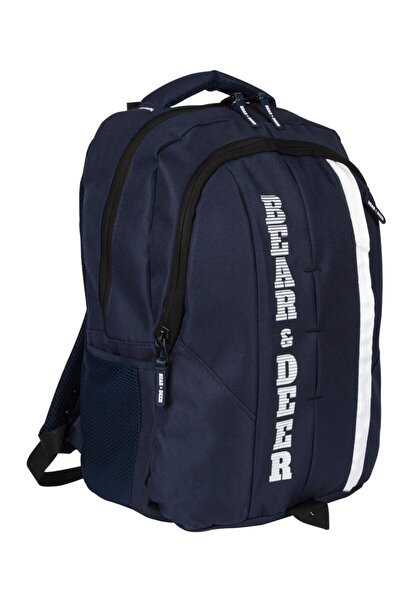 Generic Brand Bear&deer Strength Backpack Navy Blue Cn0052