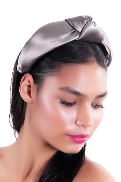 hahai accessories Hahai női széles sávú csomózott szatén korona