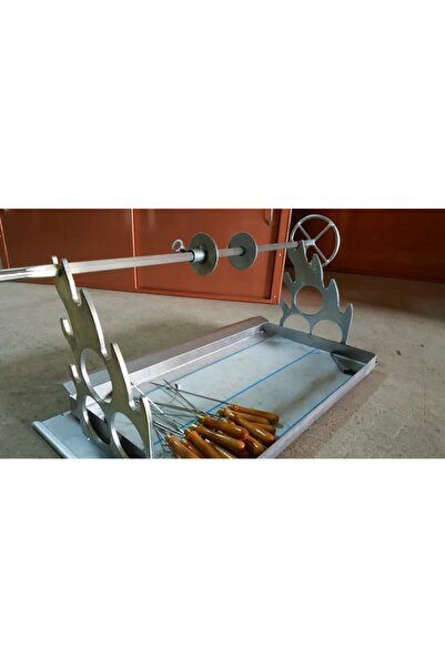 Arıcan Cağ Kebap Şiş Mekanizma Takımı Paslanmaz Çelik 90 Cm