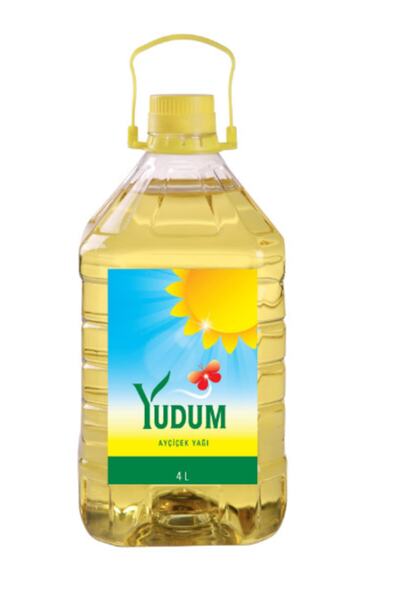 Yudum Dar Kapak Pet Ayçiçek Yağı 4 lt