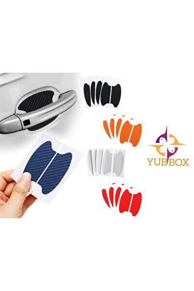 YUBBOX Otomobil Kapı Kolu Boya Koruma Ve Çizik Önleyici Karbon Vinyl Kaplama ...