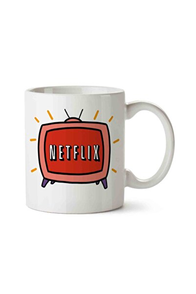Generic Brand Netflix Png كوب زجاجي من البورسلين الشفاف