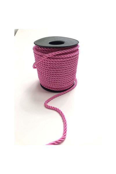 Hobigram Pink Cord Rope 4 Mm 1 Mt-khc-1054 – Διακοσμητική κορδέλα, Κομψό Σχέδιο, Γυναικείο Αξεσουάρ – Διακοσμητική Κορδέλα