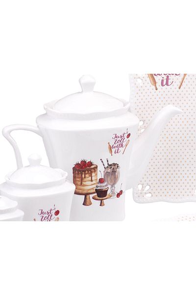 Taç White Carpe Diem Mensa 34 Piece Breakfast Set