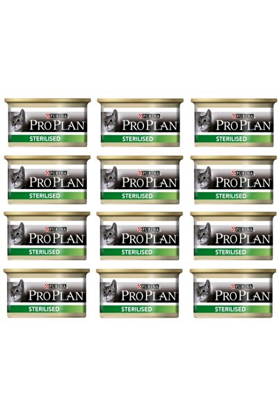 Pro Plan Proplan Sterilised Konserve Kedi Maması 85 gr X 12 Adet