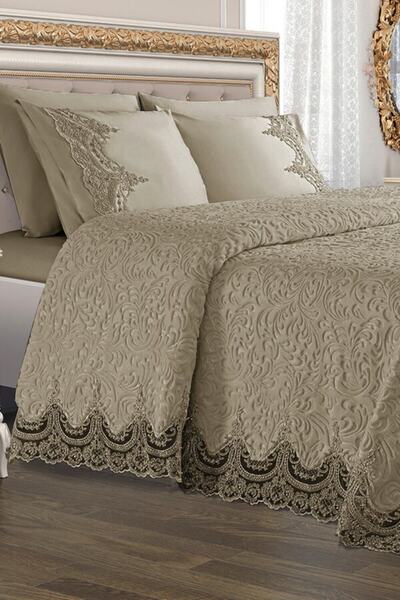 Genel Markalar Güpürlü Gelin Battaniyesi 6 Parça Gelin Seti Gldncpc1