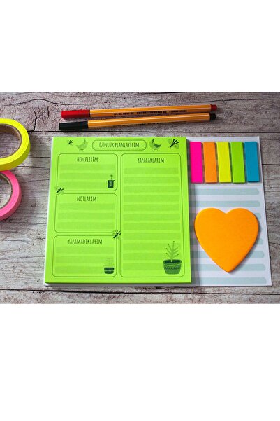 Paste Notes Günlük Planlayıcı Yapışkanlı Not Seti