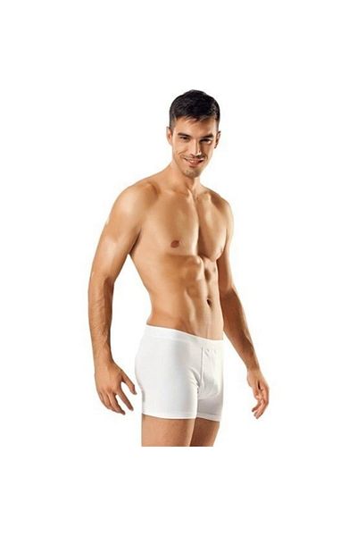 Tutku Ανδρικό μπόξερ White Lycra Elastane