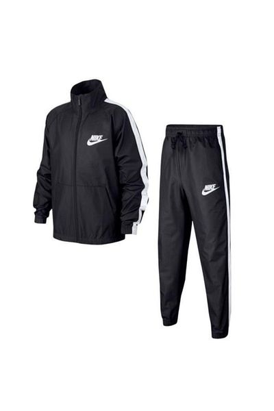 Nike woven tracksuit store set in beige