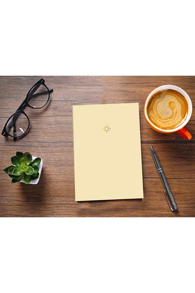 AKILLICA Pastel Notebook Yellow 10 Cm X 15 Cm