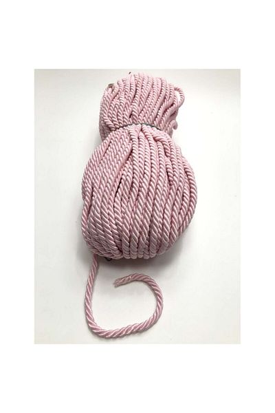 Hobigram Ανοιχτό ροζ κορδόνι 8 mm 1mt-khc-1020 – Διακοσμητική κορδέλα, κομψό σχέδιο, γυναικείο αξεσουάρ – διακοσμητικό