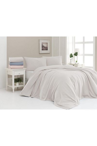 Upline Regina Stone Single Bedspread Set (150X200)