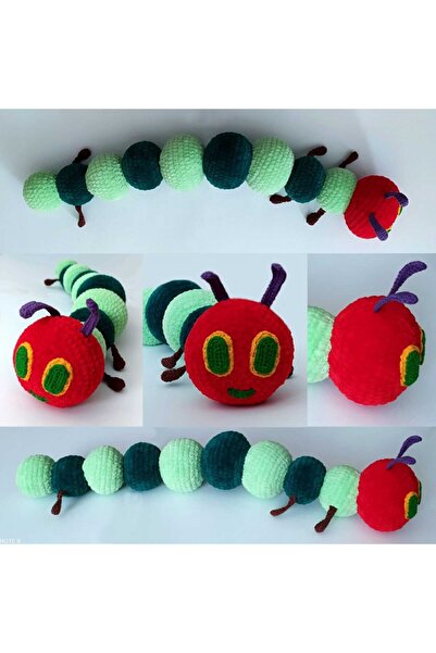 OYUNCAKPARK Aç Tırtıl Amigurumi Organik Oyuncak