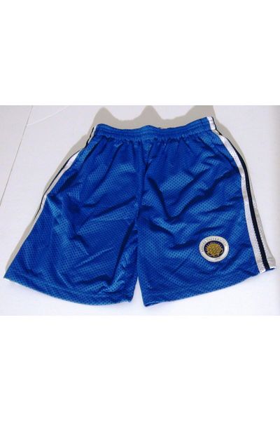 mAddog Unisex Μπλε Πανεπιστήμιο Άγκυρας Λογότυπο διάτρητο αθλητικό σορτς