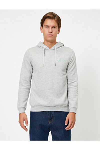 Koton Men's Gray Rick And Morty Printed Sweatshirt