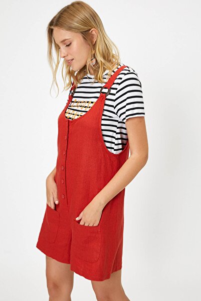 Koton Γυναικεία Καφέ Ολόσωμη φόρμα 9YAL28011OW