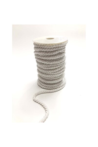 Hobigram Білий шнур 8 мм 1 м-khc-1011 – Декоративна стрічка, стильний дизайн, жіночий аксесуар – Декоративна стрічка