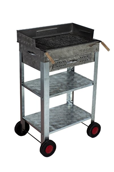 3M Mth-42 Battal Boy Çekmeceli Pervazlı Maltız Izgaralı Mangal (4 Tekerlekli)