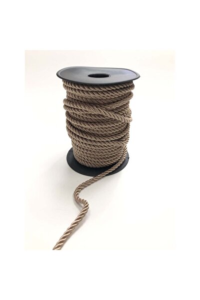 Hobigram Молочний кавовий шнур 6 мм – декоративна стрічка, стильний дизайн, жіночий аксесуар – декоративна стрічка – Deko