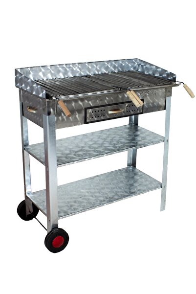 3M Mth-206 Geniş Aile Boy Çekmeceli Pervazlı Lama Izgaralı Mangal (2 Tekerlekli)