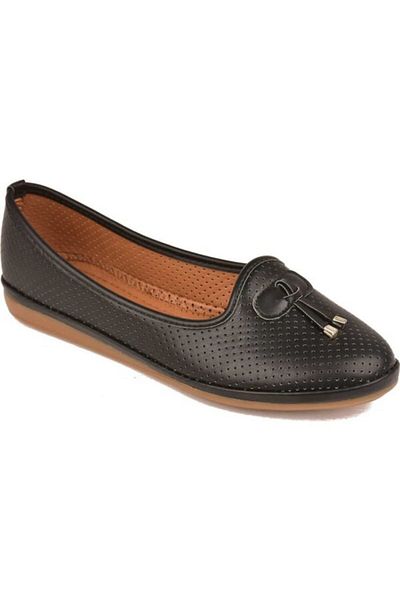 Polaris Women's Black Daily Ballerinas